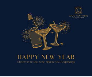 New Year Cheers Facebook post Image Preview