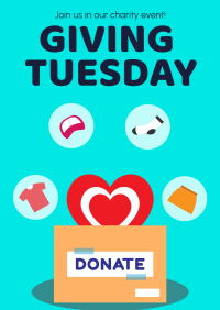 Giving Tuesday Charity Event Poster Design