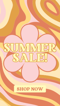Groovy Summer Sale Facebook story Image Preview