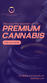 Premium Cannabis Facebook Story Design