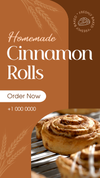 Homemade Cinnamon Rolls YouTube Short Design