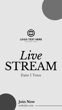 Live Stream On YouTube Short Design