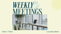 Simple Weekly Meetings Animation Preview