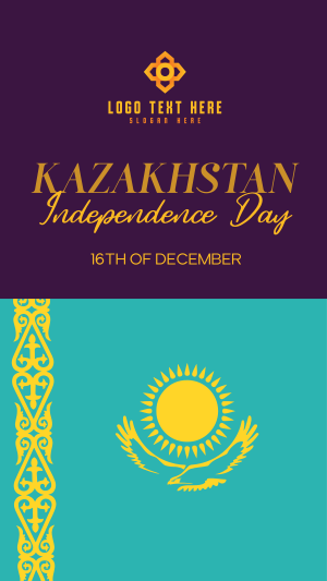 Ornamental Kazakhstan Day Instagram story Image Preview