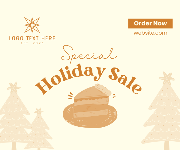 Special Holiday Cake Sale Facebook Post Design Image Preview