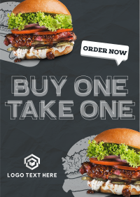 Double Special Burger Flyer Design