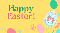 Eggs and Flowers Easter Greeting YouTube video Image Preview