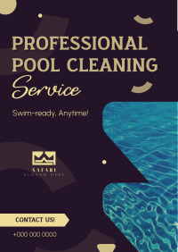Professional Pool Cleaning Service Flyer Design