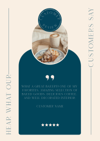 Pastries Customer Review Flyer Design