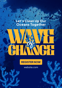 Ocean Cleanup Movement  Flyer Design