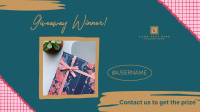 Gift Giveaway Announcement Facebook Event Cover Design