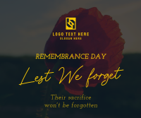 Remember Their Sacrifice Facebook post Image Preview