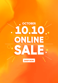 10.10 Online Sale Poster Design