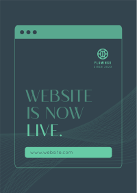 Website Now Live Poster Image Preview