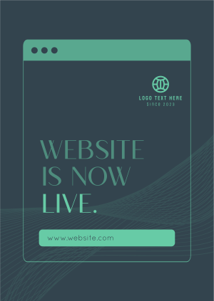 Website Now Live Poster Image Preview