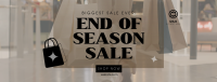 End of Season Shopping Facebook Cover Design