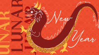 Chinese New Year Dragon Facebook Event Cover Design