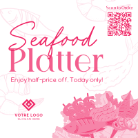 Seafood Platter Sale Linkedin Post Design