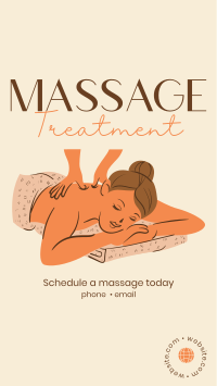 Best Massage Treatment Facebook Story Design
