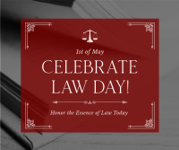 Formal Law Day Facebook Post Design