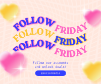 Quirky Follow Friday Facebook Post Design