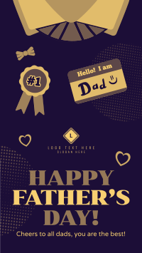 Illustration Father's Day Instagram reel Image Preview