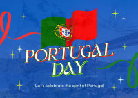 Portugal Day Greeting Postcard Image Preview