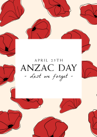 Anzac Day Pattern Flyer Image Preview