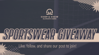 Sportswear Giveaway Facebook event cover Image Preview