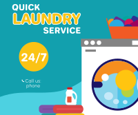 Quick Laundry Facebook Post Design