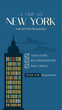 NY Travel Package Instagram story Image Preview