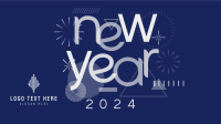 Abstract New Year Facebook Event Cover Design