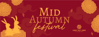 Bunny Mid Autumn Festival Facebook Cover Design
