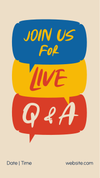 Question & Answer Live TikTok Video Image Preview