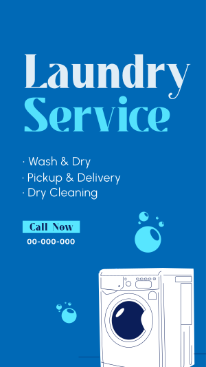 Laundry Service Facebook story Image Preview