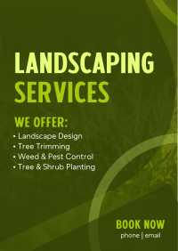 Professional Landscaping Poster Design