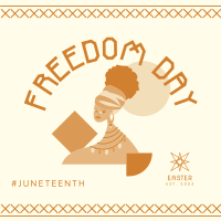 Happy Freedom Day Instagram Post Design