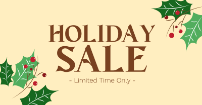 Holiday Sale Facebook ad Image Preview