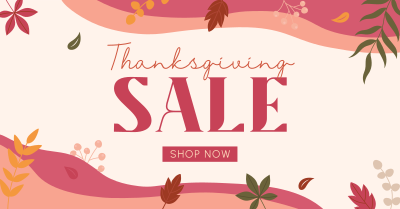 Thanksgiving Falling Leaves Facebook ad Image Preview
