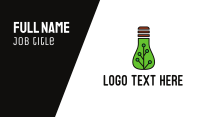 Green Eco Bulb Business Card Image Preview