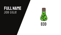 Green Eco Bulb Business Card Image Preview