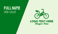 Sustainable Bicycle Business Card Design