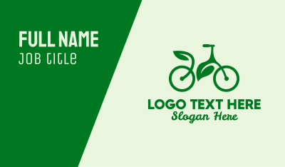 Sustainable Bicycle Business Card