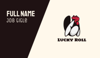 White Rooster Business Card Design