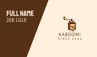 Classic Coffee Grinder  Business Card Image Preview