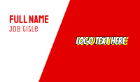 Comic Hero Wordmark Business Card Image Preview