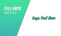 Summer Wordmark Business Card Design