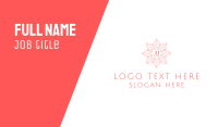 Floral Stroke Lettermark Business Card Image Preview