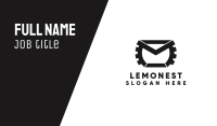 Black Industrial Envelope Business Card Image Preview
