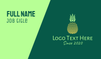 Simple Geometric Pineapple Business Card Image Preview